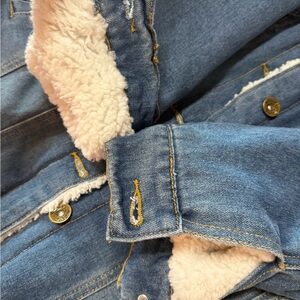 Denim Jacket with Sherpa Lining